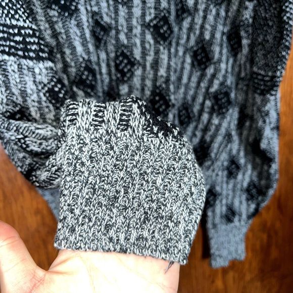 Vintage Nuovo New Forces Men's XL 100% Acrylic Geometric Grandpa Dad Sweater - Picture 6 of 8